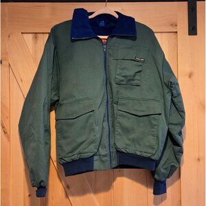 Stormy Seas Jacket Adult Sz L Flotation Jacket Sailing Lined Green USA Made